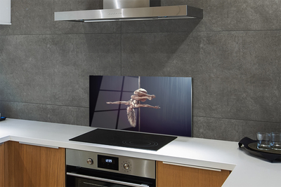 Painel de vidro Mulher dançando no poste