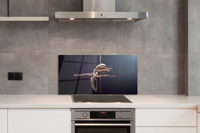 Painel de vidro Mulher dançando no poste