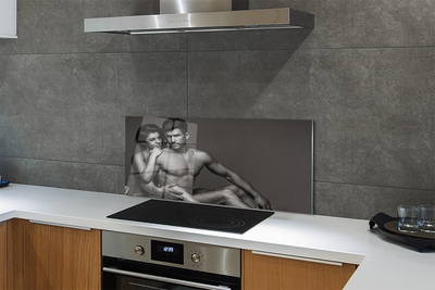 Painel de vidro Mulher homem