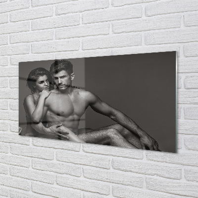 Painel de vidro Mulher homem