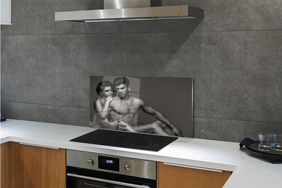 Painel de vidro Mulher homem