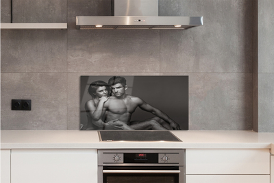 Painel de vidro Mulher homem