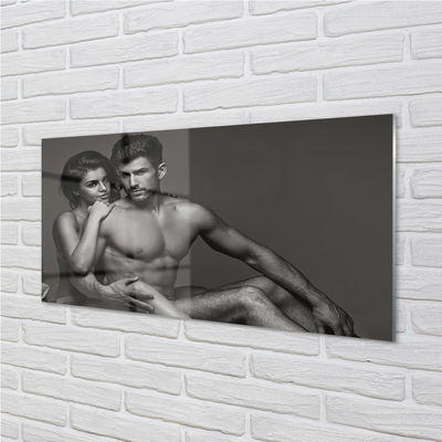 Painel de vidro Mulher homem