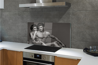 Painel de vidro Mulher homem