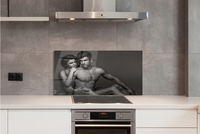 Painel de vidro Mulher homem