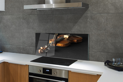 Painel de vidro Violino