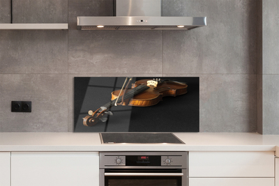 Painel de vidro Violino