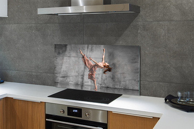 Painel de vidro Mulher dançando de cabelo comprido