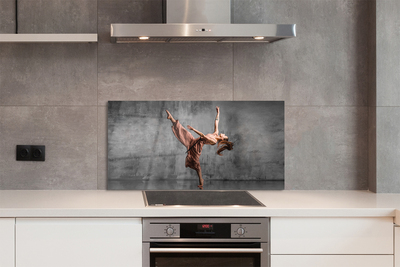 Painel de vidro Mulher dançando de cabelo comprido