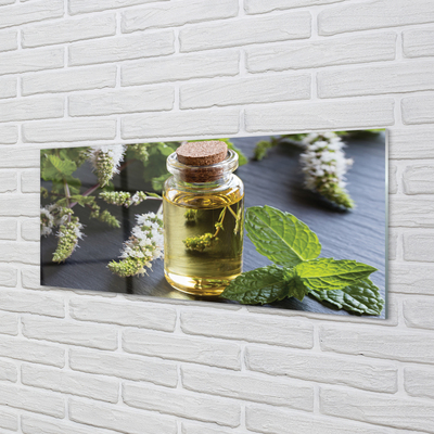 Painel de vidro Chá de menta