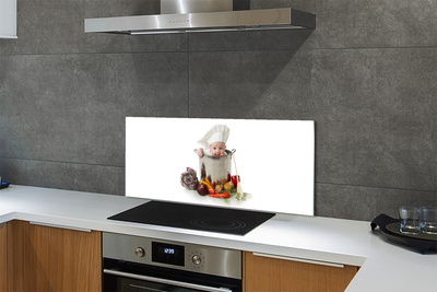 Painel de vidro Pote de colher para bebê