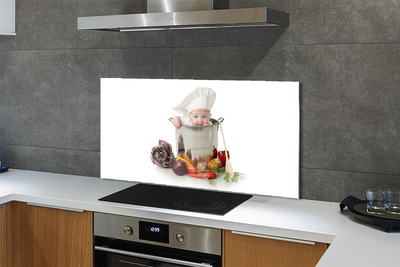 Painel de vidro Pote de colher para bebê