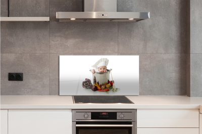 Painel de vidro Pote de colher para bebê