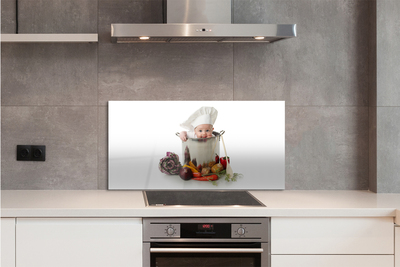 Painel de vidro Pote de colher para bebê