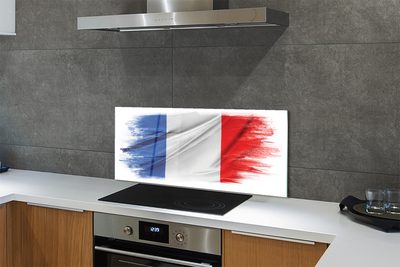 Painel de vidro Bandeira da França