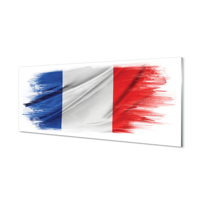 Painel de vidro Bandeira da França