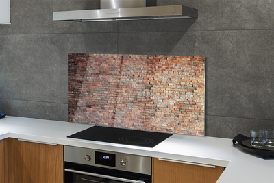 Painel de vidro parede de tijolos