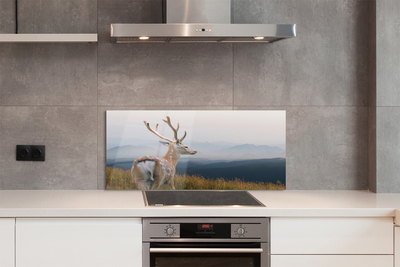 Painel de vidro Veado das Montanhas