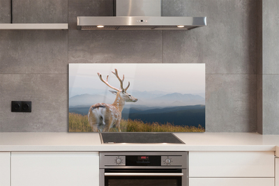 Painel de vidro Veado das Montanhas