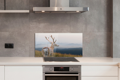 Painel de vidro Veado das Montanhas