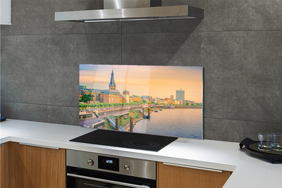 Painel de vidro Rio Sunrise da Alemanha