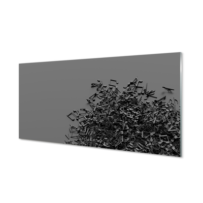 Painel de vidro Notas