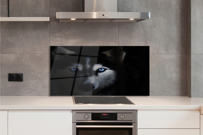 Painel de vidro Olhos de lobo