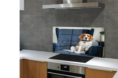 Painel de vidro Cachorro sentado