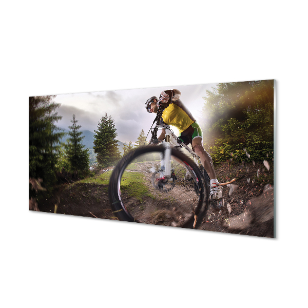 Painel de vidro Mountain Cloud Bike