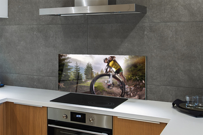 Painel de vidro Mountain Cloud Bike