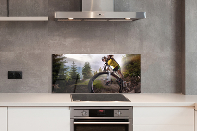 Painel de vidro Mountain Cloud Bike