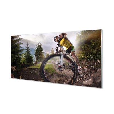 Painel de vidro Mountain Cloud Bike