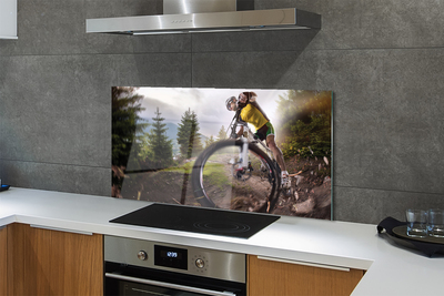 Painel de vidro Mountain Cloud Bike
