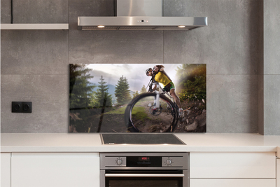 Painel de vidro Mountain Cloud Bike