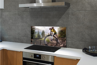 Painel de vidro Mountain Cloud Bike