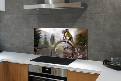 Painel de vidro Mountain Cloud Bike