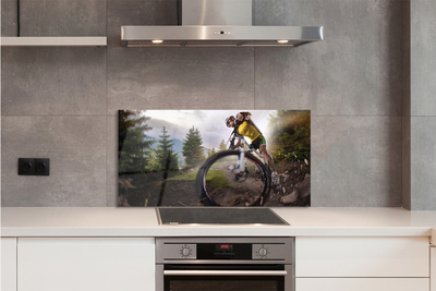 Painel de vidro Mountain Cloud Bike