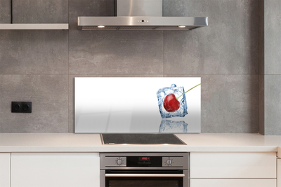 Painel de vidro Cubo de gelo de cereja