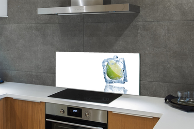 Painel de vidro Cubo de gelo de limão