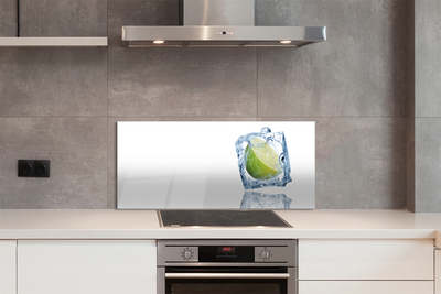 Painel de vidro Cubo de gelo de limão