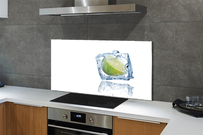 Painel de vidro Cubo de gelo de limão