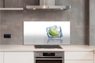 Painel de vidro Cubo de gelo de limão