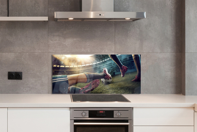 Painel de vidro Chuteiras de estádio de futebol