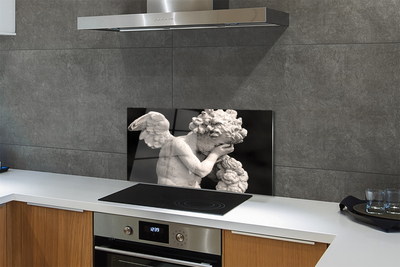 Painel de vidro Anjo Chorão