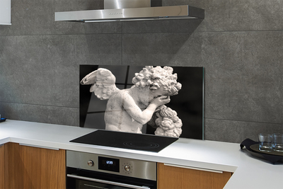 Painel de vidro Anjo Chorão