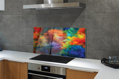 Painel de vidro Fractais 3D coloridos