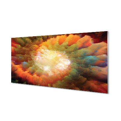 Painel de vidro Padrões fractais abstratos