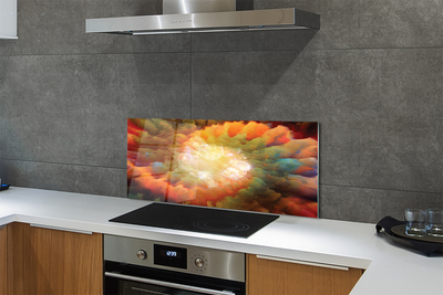 Painel de vidro Padrões fractais abstratos