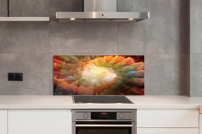 Painel de vidro Padrões fractais abstratos