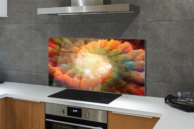 Painel de vidro Padrões fractais abstratos